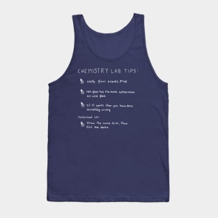 Chemistry lab tips science joke Tank Top